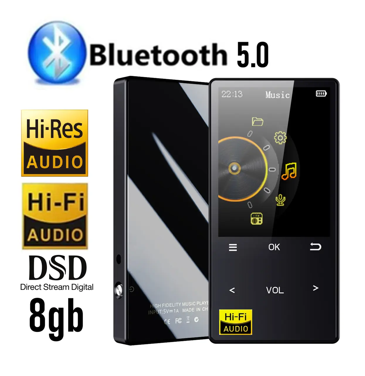 Натрапив на Prom на непоганий бюджетний плеєр — Плеєр Mp3 Amoi X3 2,4" Bluetooth HI FI 8Gb із зовнішнім динаміком. 1 7576479186 w640 h640 pleer mp3 amoi